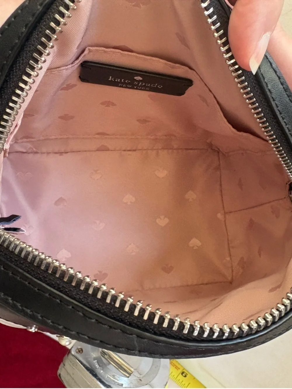 Kate Spade Penguin Crossbody Bag with Penguin Pouch- Black and White - Picture 6 of 13